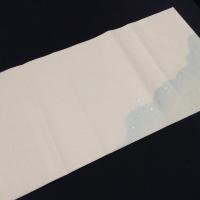 仮名加工紙 楮紙 かぐ山 切継2色パールボカシ・砂子・切箔 半切 10枚 グレー・水グレー